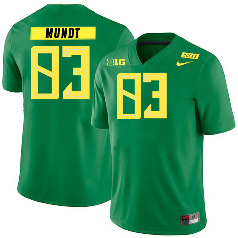 Johnny Mundt Oregon Jersey,Oregon Ducks Football Uniforms Youth-Alternate Green